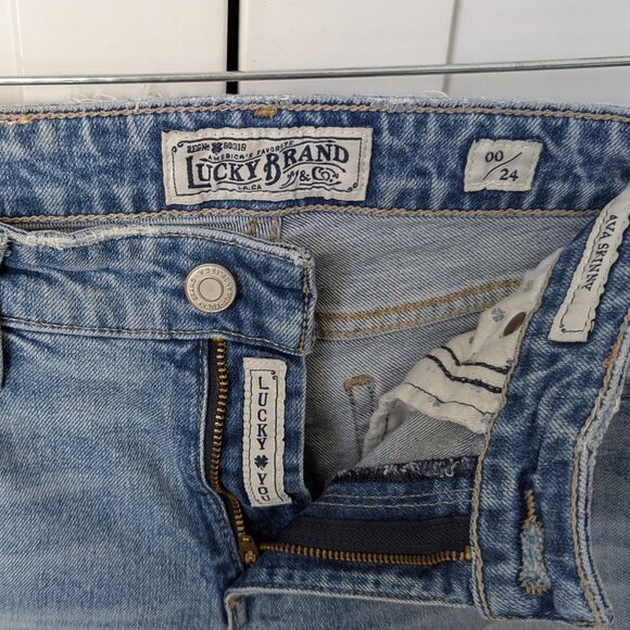 Lucky Brand Ava Skinny Distressed Jeans - Picture 3 of 4